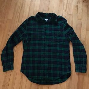 Men’s Merona Green/Navy Blue Flannel